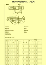 Hlava vidlicová 16x32  Zn          Din 71752G vnitřní závit