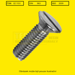 3.5x 6  Zn          1151  4.8  Din 963  zápustná - průběžná drážka