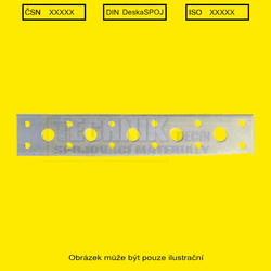 Deska spojovací 100x 35x2.5 perforovaná kombinovaná