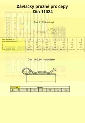 Závlačka  2.25x42  Zn          Din 11024  double