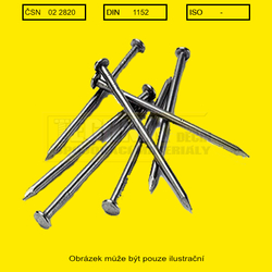 Hřebík  40x2.00          2825  Din 1151  stavební  1kg = 953 ks