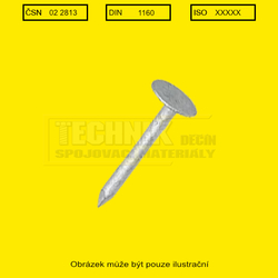 Hřebík  16x2.5  Zn          2813  Din 1160 lepenkový