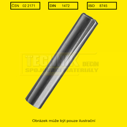 Kolík  8x20  A1          2171  Din 1472 kuželový rýhovaný do poloviny