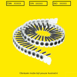 Sádrokarton vrut 3.5x35  FSČ          Din 18182D dvouchodý do plechu  V PASU-1000ks páskov