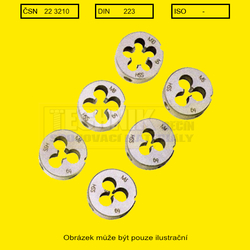 Očko závitové G  3/4" UNC - (26.44mm - 10 závitů)  HSS  ČSN 22 3211
