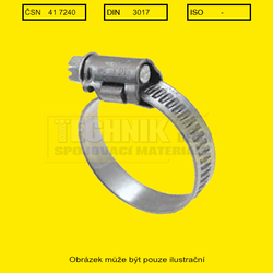 Spona hadicová  32-50/ 9mm  Zn  Din 3017 W1