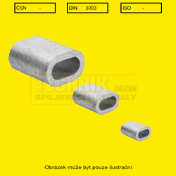 Svorka lanová  4.5mm Al  Din 3093A EN 13411-3