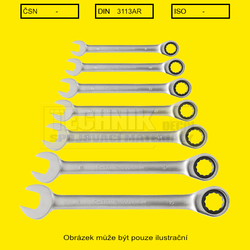 Klíč očkoplochý 13  Din 3113 GOLA  Ráčnový