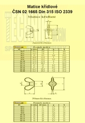 M 12  A2          1665  Din 315 Křídlová - Form American