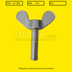 5x25  Zn          1365          Din 316  křídlový German form