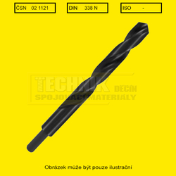 Vrták 16.0x178mm 221187  Din 338N HSS válcová stopka stažená 13mm