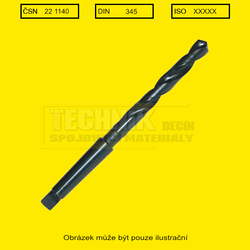 Vrták  9.5mm  kužel morse 1140  Din 345