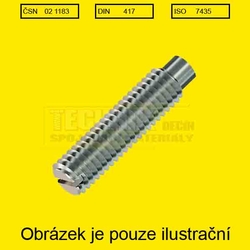 2.5x10          1183  Din 417 stavěcí  drážka + čípek