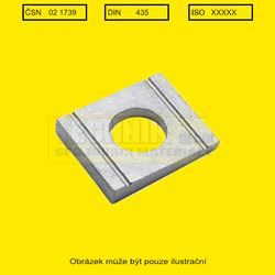 Podložka 13.5          1739 10.9  Din 6917  ISO 7016  4hran pro nosník I 14%