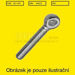 16x70  Zn          1167 4.6  Din 444 LB šr. otočný s okem celý závit