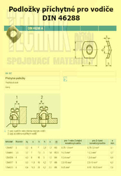 Podložka  3.2          Din 46288 A příchytka pro vodiče