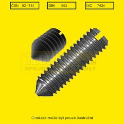 8x40          1185  4.8  Din 553 stavěcí drážka + hrot