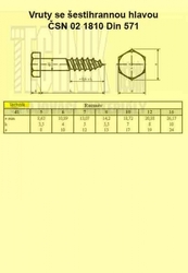 Vrut  5.0x 40  Zn          1810  Din 571  6HR