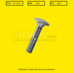 v  8x140  A4          1319  Din 603          vratový CELÝ závit