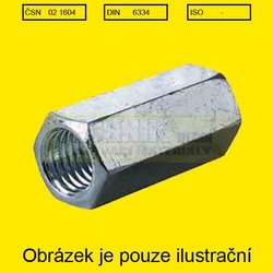 Spojka závitová M 12x36  Zn          1604  5.8          Din 6334 ŠESTIHRANNÁ