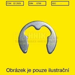 PK 19  A1          2929  Din 6799  třmenový pro hřídel 20-31 mm