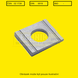Podložka 17          1739 10.9  Din 6918  4hran pro nosník U  8%