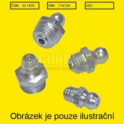 Maznice M  6x1.0  Zn          45°  231471  Din 71412B kulová