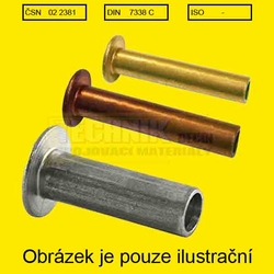 Nýt Cu  4x16          2381  Din 7338 C dutý