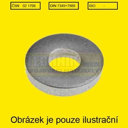 Podložka  6.4  Zn          1708  Din 7349 s=3mm  D=17mm