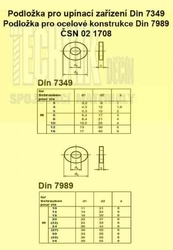 Podložka  8.4  Zn          1708  Din 7349 s=4mm D=21mm