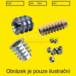 M  6x13  Zn          Din 7965 matice závrtná kuželová s imbus typ E bez límce (SKZ)