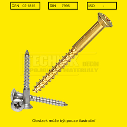 Vrut  3.0x 25  Ms          Din 7995 čočková- klempířský 