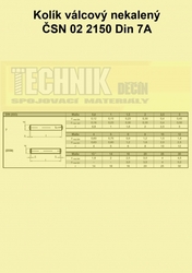 Kolík  2x16          2150  Din 7  ISO 2338A