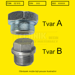 Zátka vypouštěcí 27x2.0  Zn          1915  Din 910