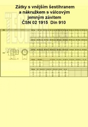 Zátka vypouštěcí 30x1.5          1915  Din 910 B válcová s vnějším šestihr+těs.krouž+MAG T