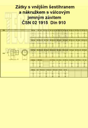 Zátka vypouštěcí 60x2.0          1915  Din 910