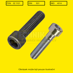 Imbus 3/8x 1/2" Zn          1143 12.9  UNC (9.5x13mm) - 16 závitů/1"  Din 912