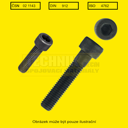 Imbus 3/8x1.3/4"          1143 12.9  UNF (9.5x44mm) - 24 závitů/1"  Din 912