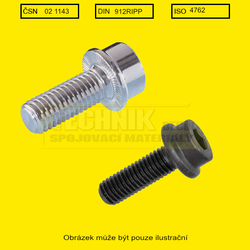 Imbus  6x12  Zn          1143 10.9  Din 912 s podložkou ozubenou RIPP