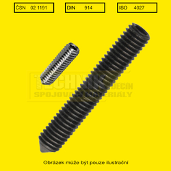 2.5x 5          1191 14.9  Din 914 stavěcí imbus + hrot