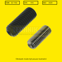 5/16x1.1/2"         1192 14.9 UNC (7.95x38mm) - 18 závitů/1" Din 916 stavěcí imbus + důlek