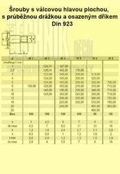 6x 8  Zn          Din 923  s osazeným dříkem