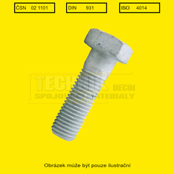 12x60  TZN          1101  8.8  Din 931 METRIC