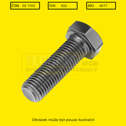 3/8x2"          1103  8.8 UNF  (9.5x50mm) - 24 závitů/1"  Din 933