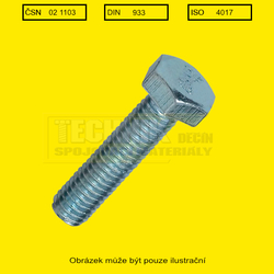 Nr. 10x1.1/4"  Zn          1103  8.8 UNF  (4.82x31mm) - 32 závitů/1"  Din 933