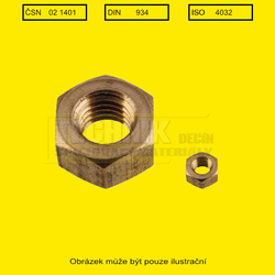 M  5/16"  Ms          1401 BSW - (7.95mm) 18/1" závitů  Din 934