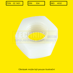 M 12  Plast          1401  Din 555 hrubá šestihranná  ISO 4034