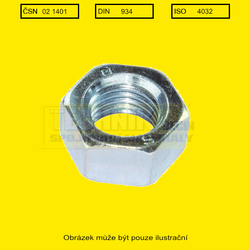 M  1/2"  Zn          1401 UNC - (12.7mm) 13 závitů  Din 934