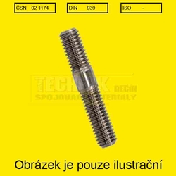 12x45  A2          1174  Din 938  1.0d závrtný do oceli