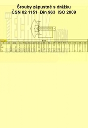 3.5x 8  Zn          1151  4.8  Din 963  zápustná - průběžná drážka